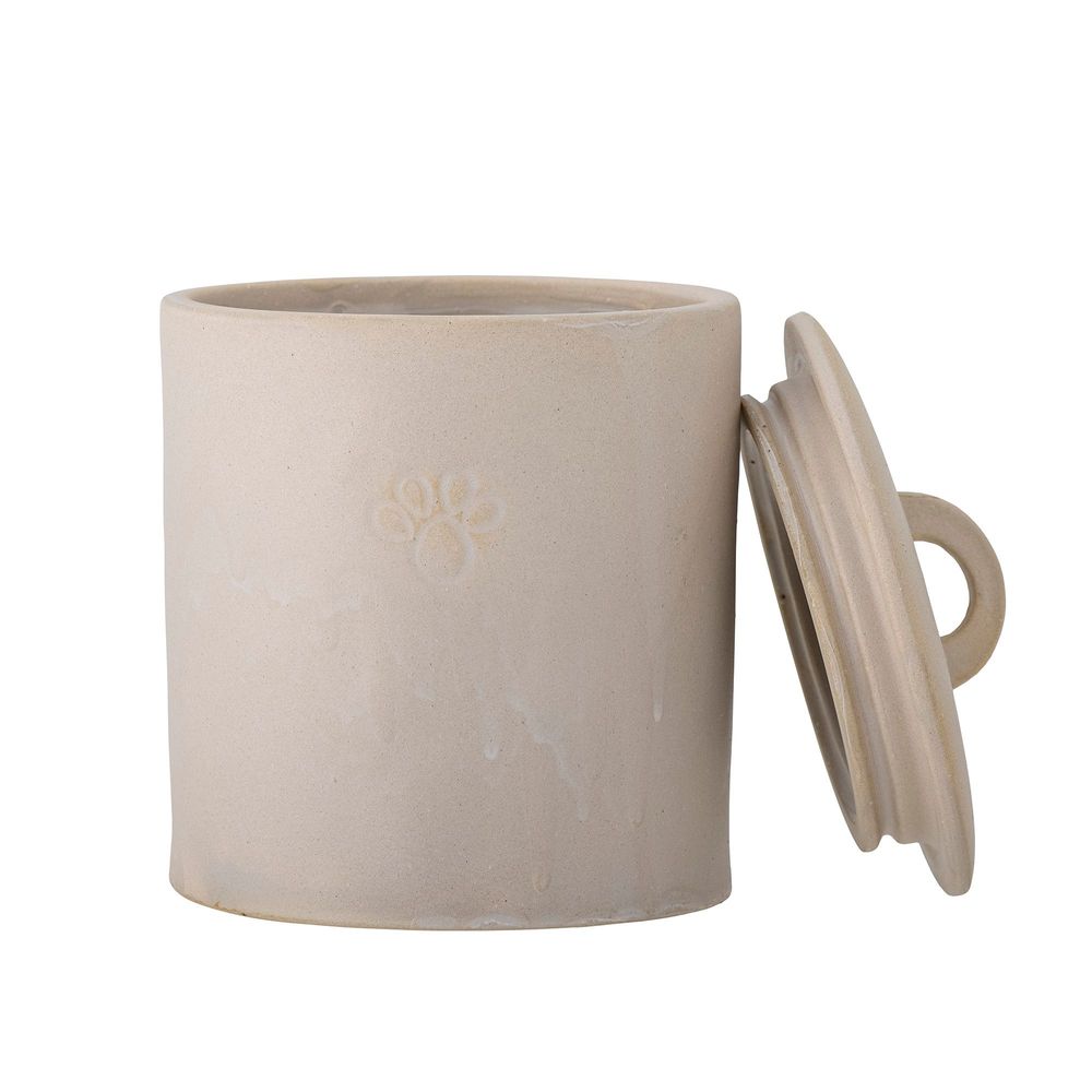Pet accessories - Buddy Jar w/Lid, White, Stoneware  - BLOOMINGVILLE MULTIBRAND HOUSE
