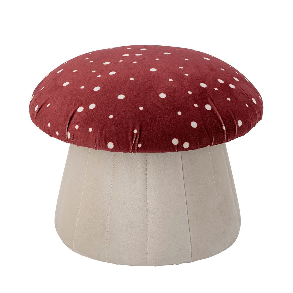 Poufs - Lue Pouf, Rouge, Polyester - BLOOMINGVILLE MINI