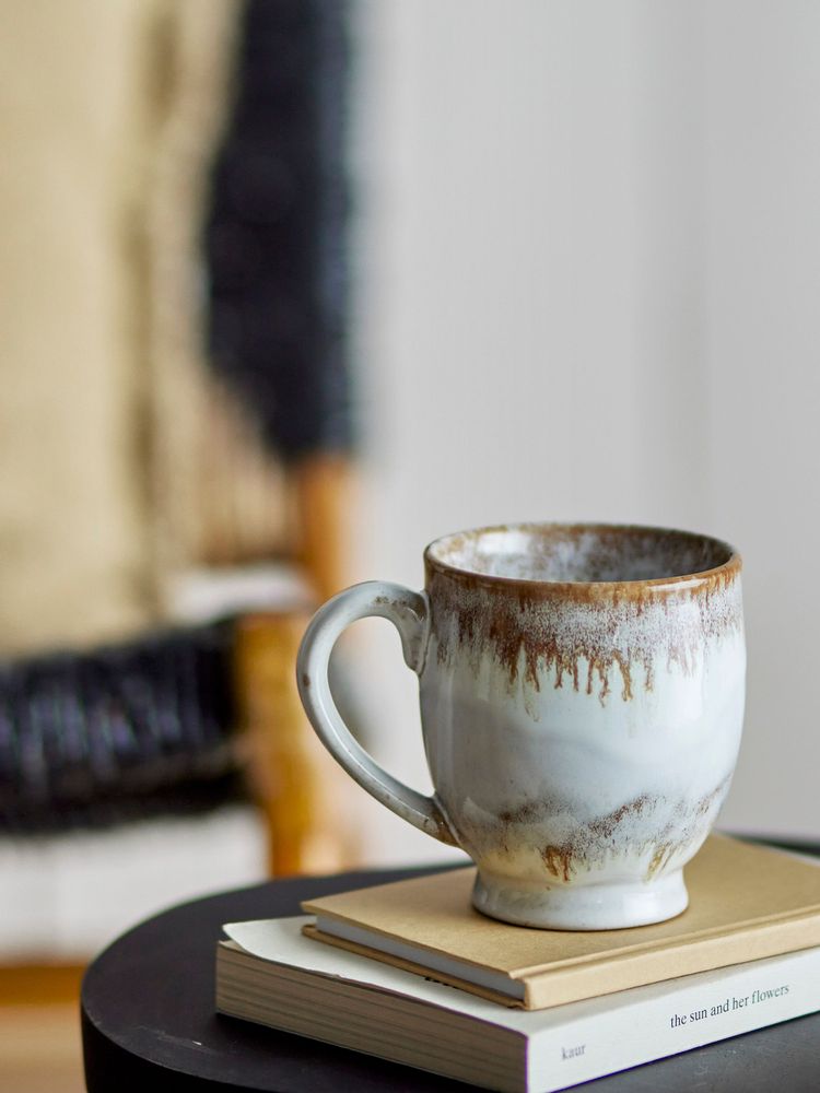 Mugs - Jatoba Cup, Grey, Stoneware - CREATIVE COLLECTION