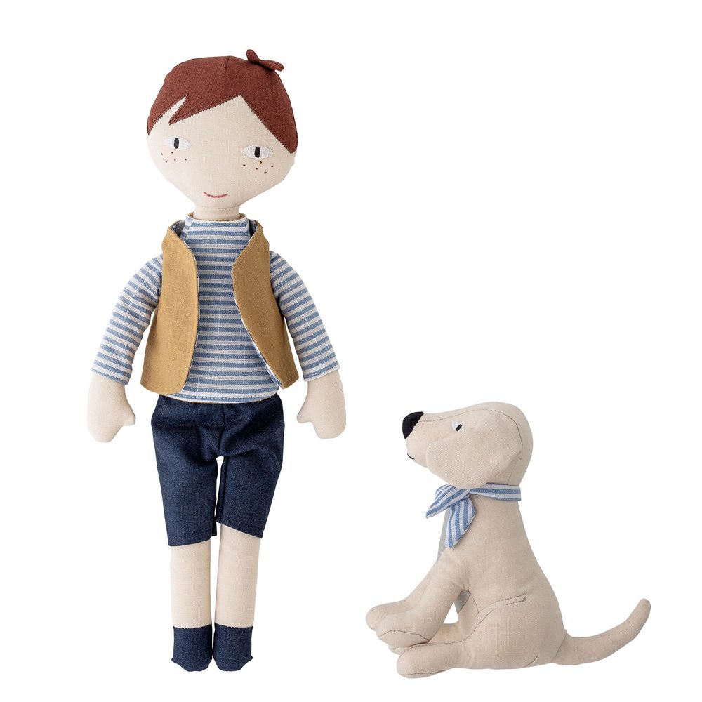Jouets enfants - Hilbert Poupée, Blue, Lin Set of 2 - BLOOMINGVILLE MINI