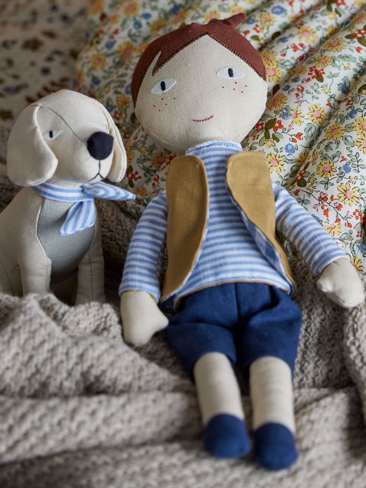 Jouets enfants - Hilbert Poupée, Blue, Lin Set of 2 - BLOOMINGVILLE MINI