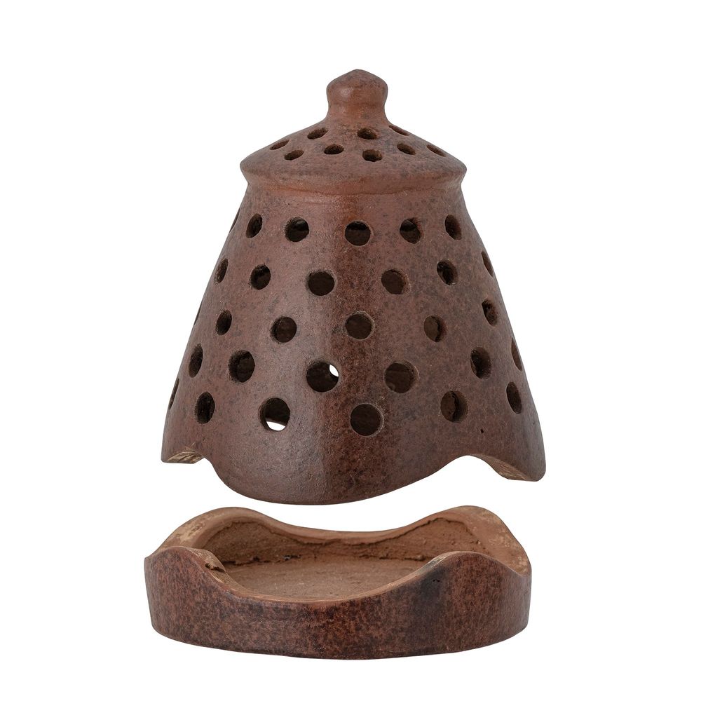Bougeoirs et photophores - Norra Photophore, Marron, Terre cuite - CREATIVE COLLECTION