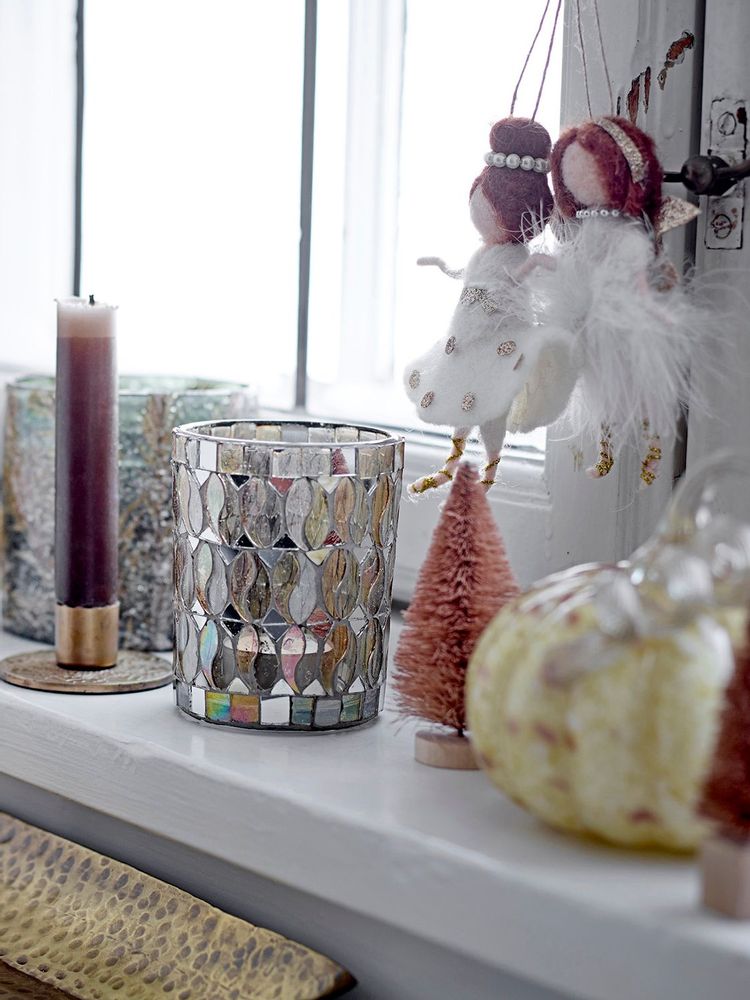 Guirlandes et boules de Noël - Liuka Bibelot, Blanc, Laine Set of 2 - BLOOMINGVILLE MULTIBRAND HOUSE