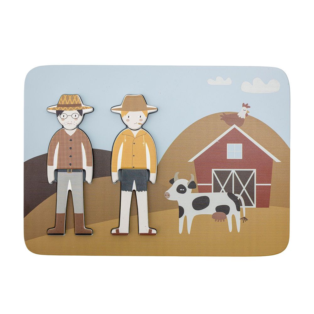 Jouets enfants - Dylan Puzzle, Marron, MDF  - BLOOMINGVILLE MINI