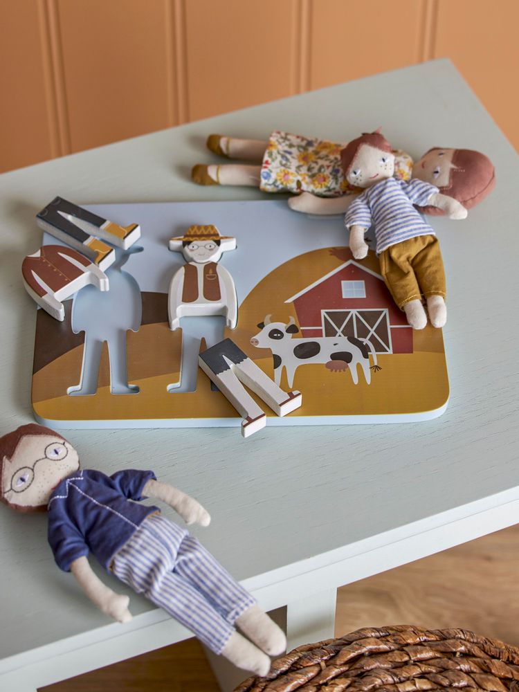 Jouets enfants - Dylan Puzzle, Marron, MDF  - BLOOMINGVILLE MINI