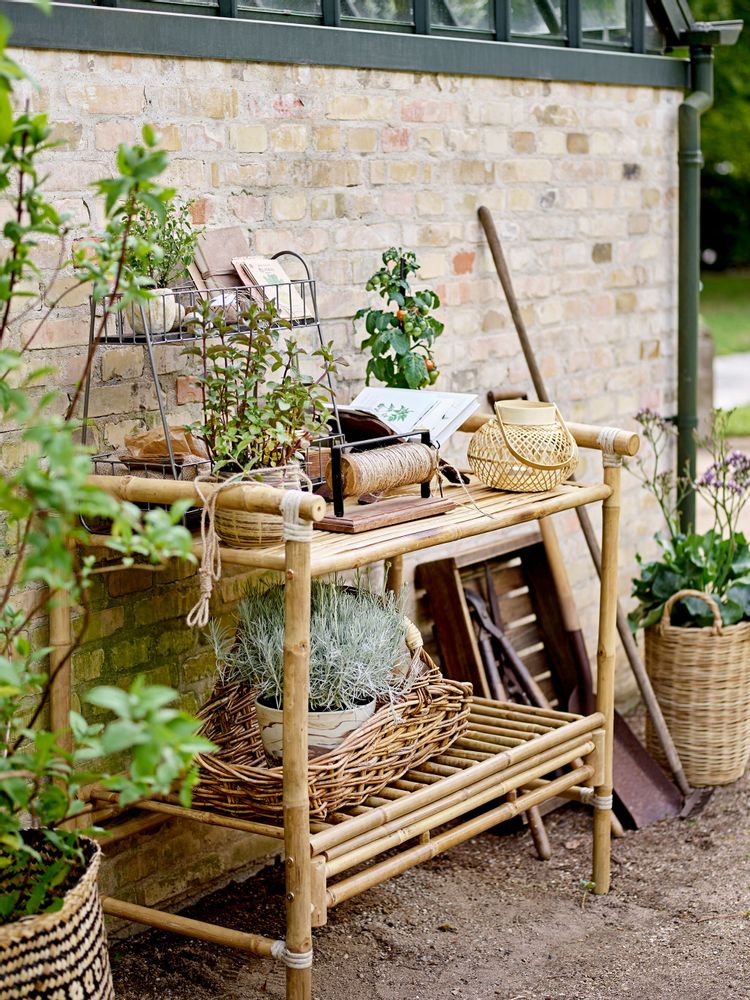 Aménagements pour bureau - Barni Bobine en bois de fil de jute et ciseaux, Marron, Bois de récupération - BLOOMINGVILLE MULTIBRAND HOUSE