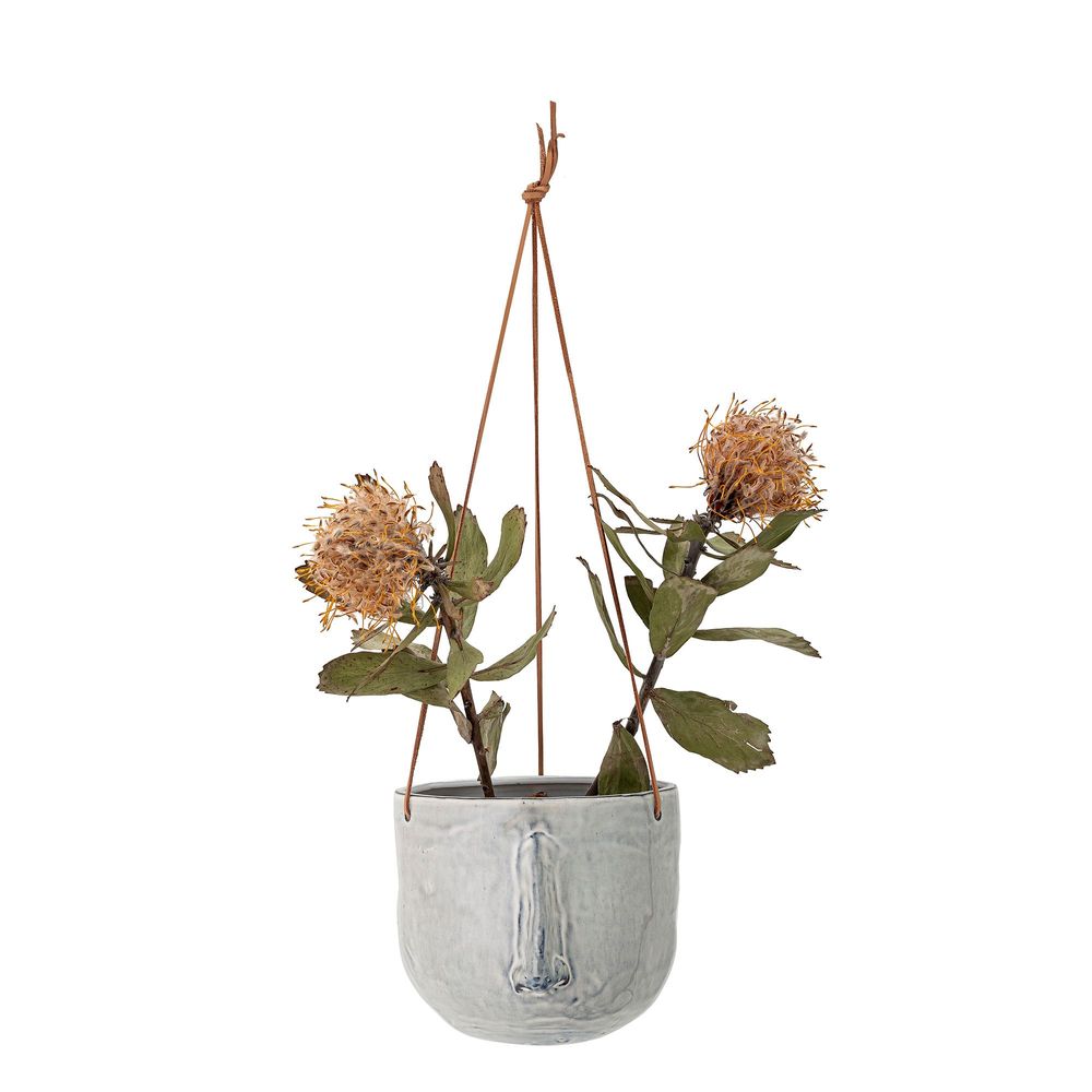 Flower pots - Ileana Flowerpot, Hanging, Grey, Stoneware  - BLOOMINGVILLE MULTIBRAND HOUSE