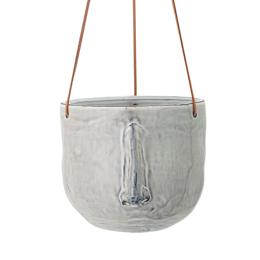 Flower pots - Ileana Flowerpot, Hanging, Grey, Stoneware  - BLOOMINGVILLE MULTIBRAND HOUSE