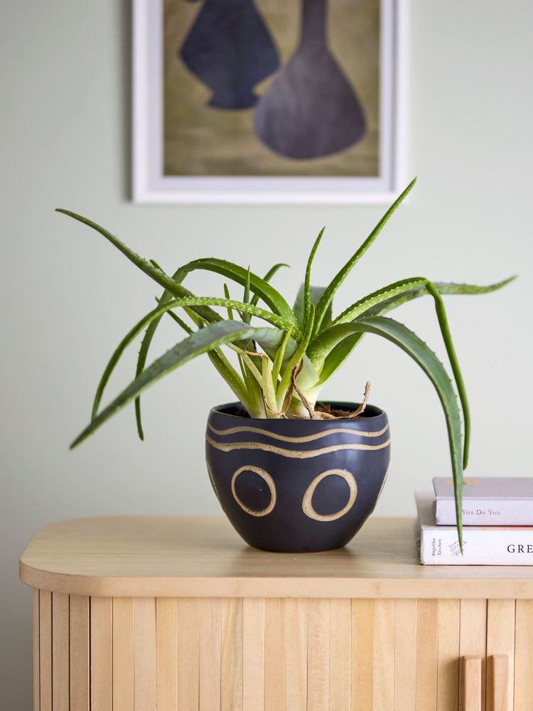 Pots de fleurs - Magnus Pot de fleurs, Noir, Grès  - BLOOMINGVILLE MULTIBRAND HOUSE