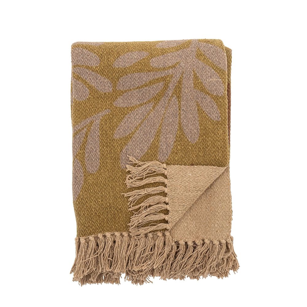 Plaids - Lark Plaid, Jaune, Coton recyclé - BLOOMINGVILLE MULTIBRAND HOUSE