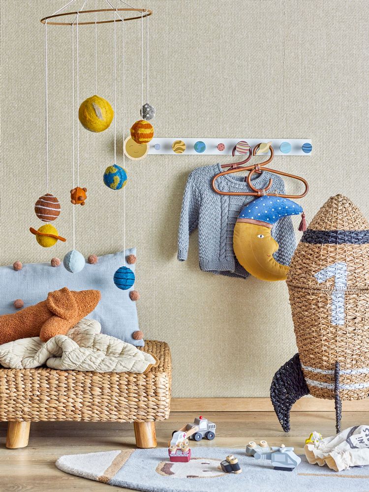 Accessoires à fixer - Space Porte-manteaux, Gris, FSC®100%, MDF - BLOOMINGVILLE MINI