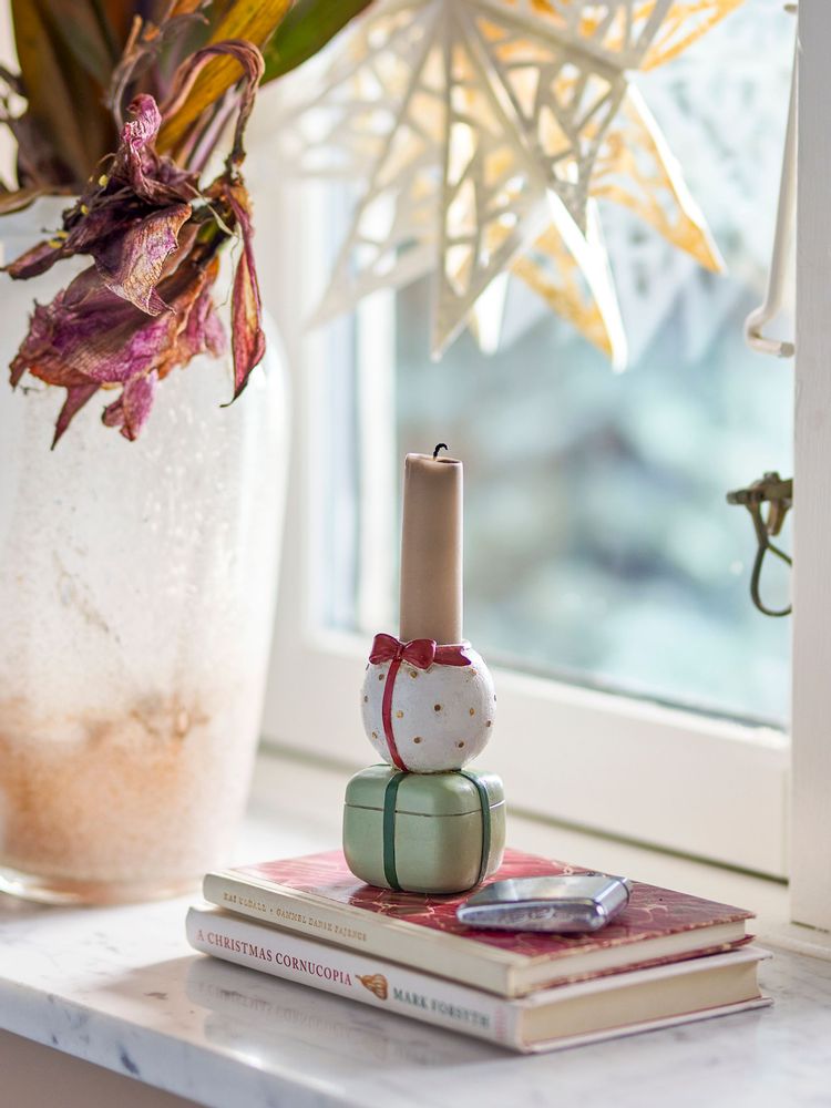 Candlesticks and candle holders - Wish Candle Holder, Green, Polyresin  - BLOOMINGVILLE MULTIBRAND HOUSE