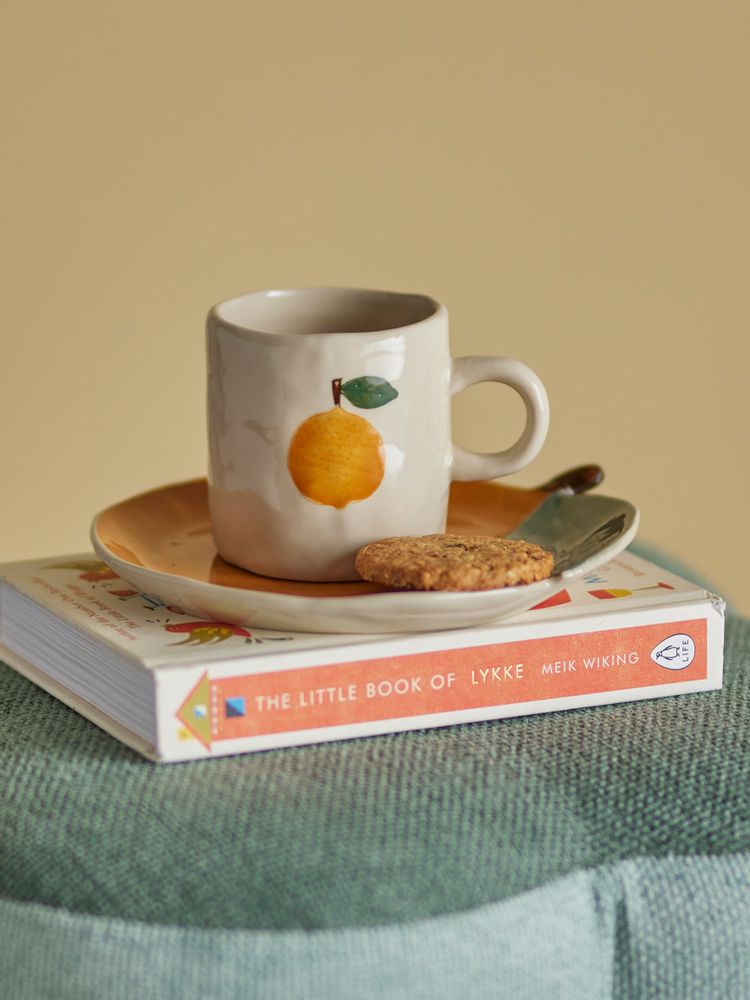 Mugs - Agnes Cup, White, Stoneware - BLOOMINGVILLE MINI
