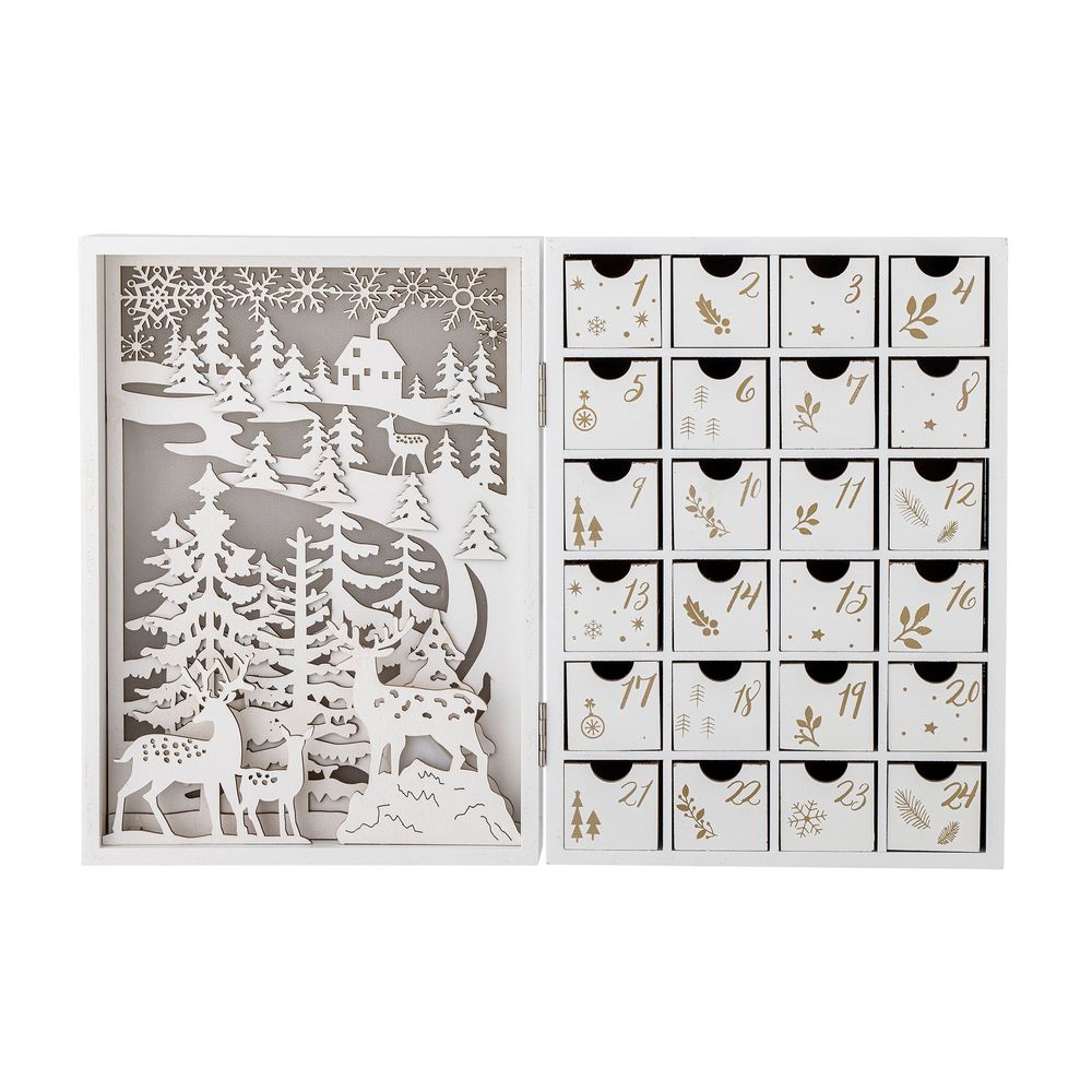 Objets de décoration - Elimar Calendrier lumineux, Blanc, Contre-plaqué  - BLOOMINGVILLE MULTIBRAND HOUSE
