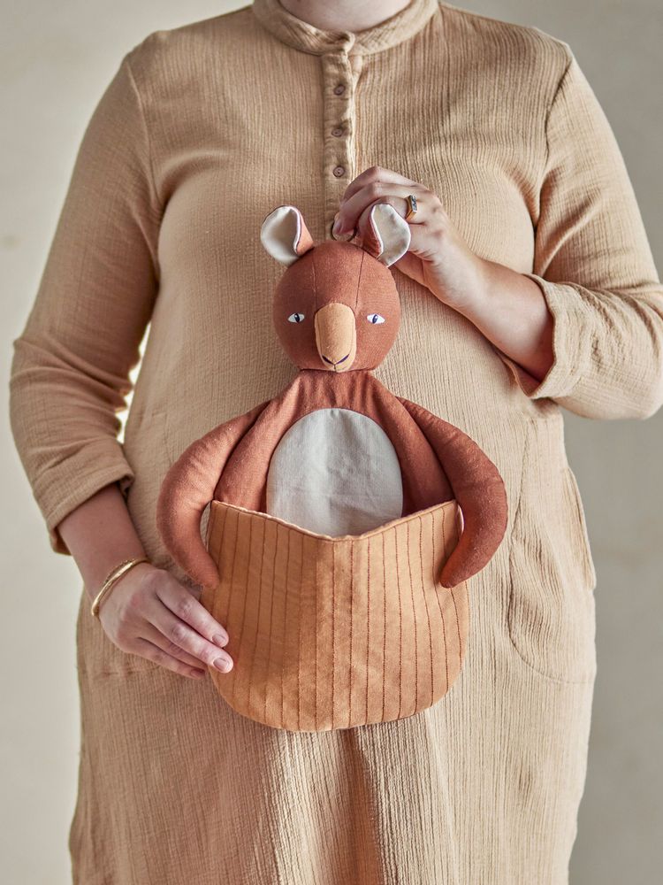 Paniers - Toto Panier mural, Marron, Lin - BLOOMINGVILLE MINI
