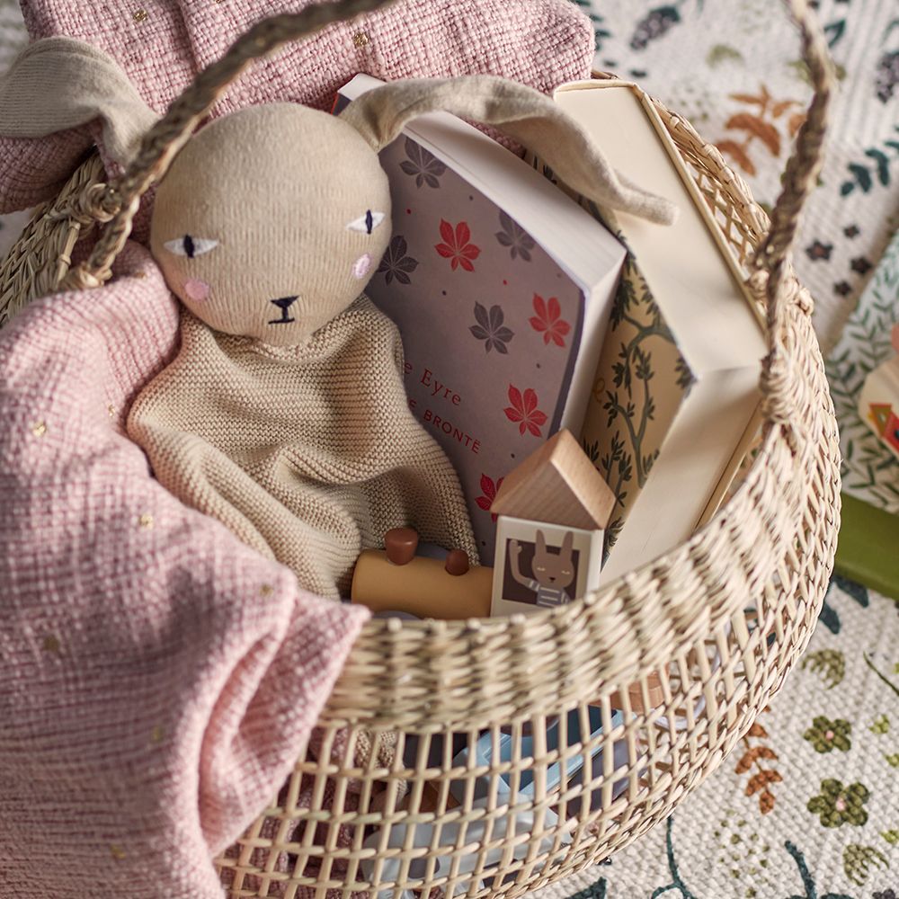Accessoires pour puériculture - Fraya Couverture douce, Nature, Coton OEKO-TEX® - BLOOMINGVILLE MINI