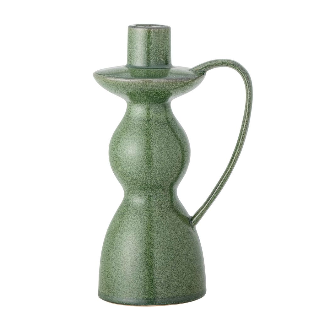 Candlesticks and candle holders - Fija Candle Holder, Green, Stoneware - BLOOMINGVILLE MULTIBRAND HOUSE