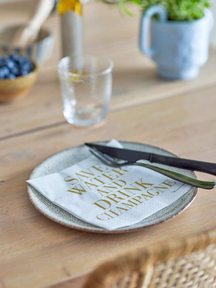 Serviettes - Lolly Serviette, Blanc, FSC® Mix, Papier Pack of 20 - BLOOMINGVILLE MULTIBRAND HOUSE
