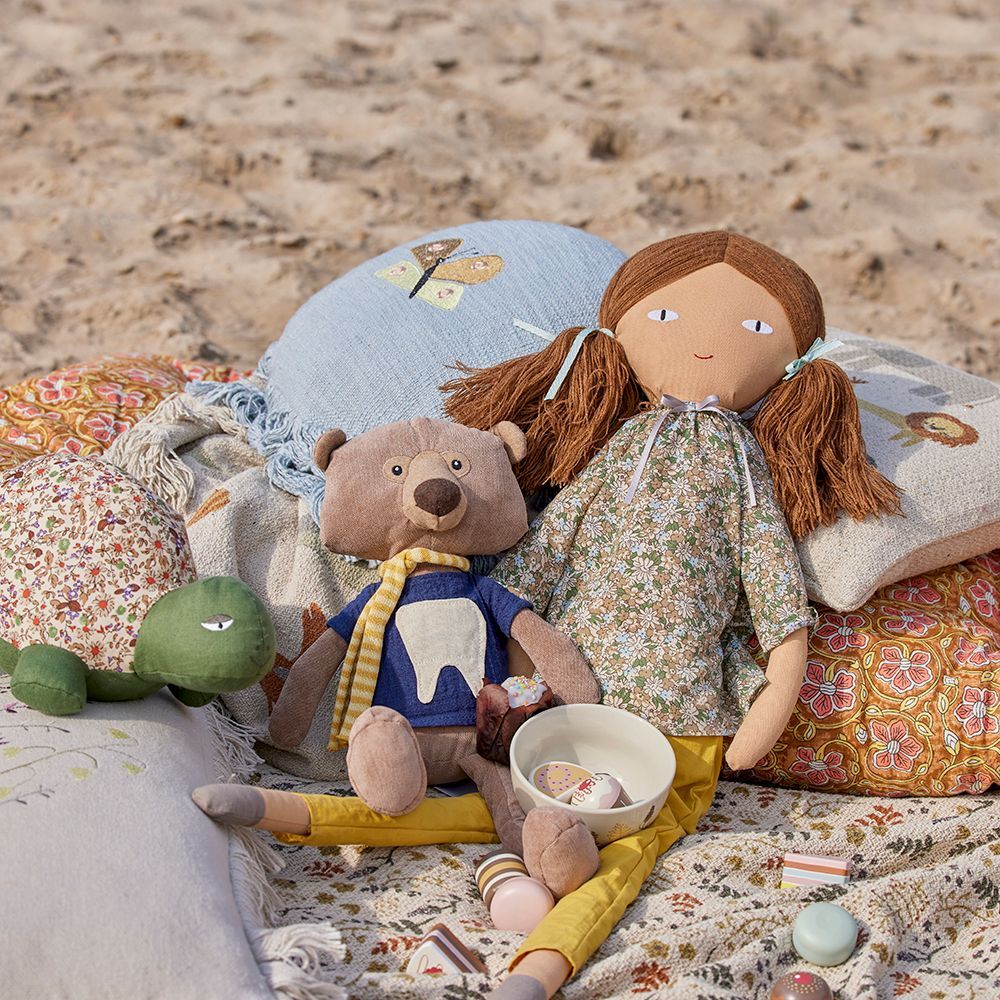 Jouets enfants - Lilo Poupée, Jaune, Coton - BLOOMINGVILLE MINI