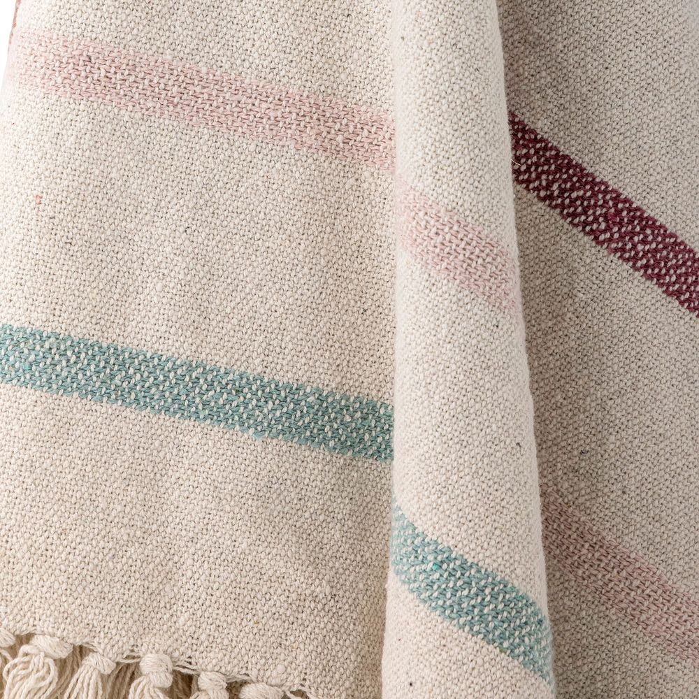 Throw blankets - Frey Throw, Nature, Recycled Cotton  - BLOOMINGVILLE MINI
