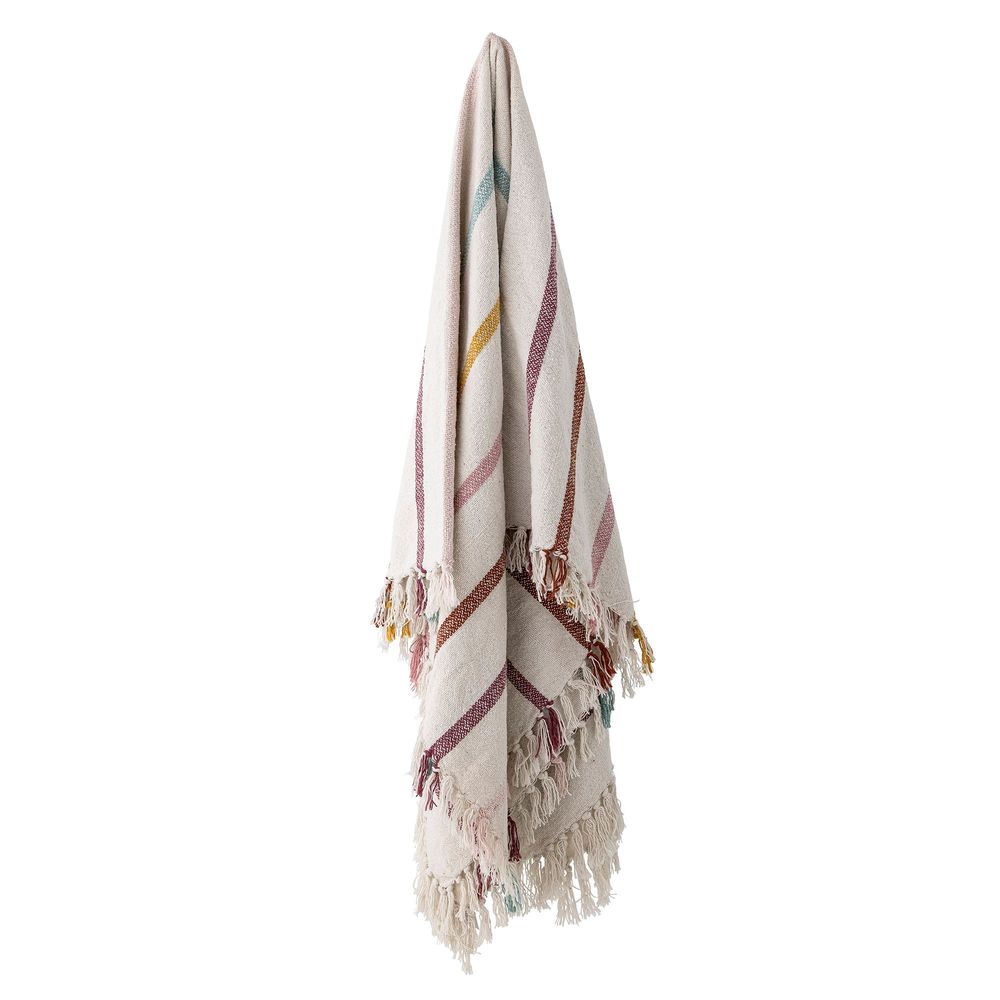 Throw blankets - Frey Throw, Nature, Recycled Cotton  - BLOOMINGVILLE MINI