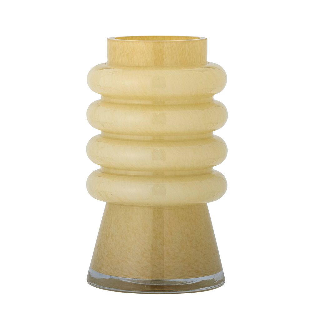 Vases - Sahara Vase, Yellow, Glass - BLOOMINGVILLE MULTIBRAND HOUSE