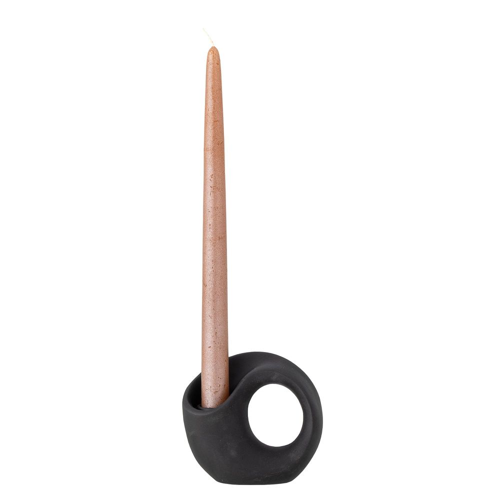 Candlesticks and candle holders - Lavinia Candle Holder, Black, Polyresin  - BLOOMINGVILLE MULTIBRAND HOUSE