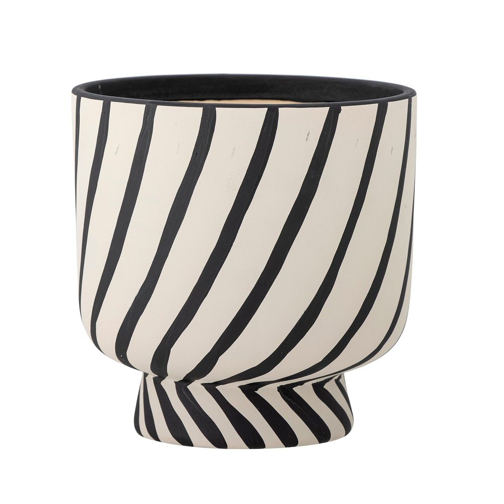 Pots de fleurs - Malena Pot de fleurs, Noir, Terre cuite - BLOOMINGVILLE MULTIBRAND HOUSE