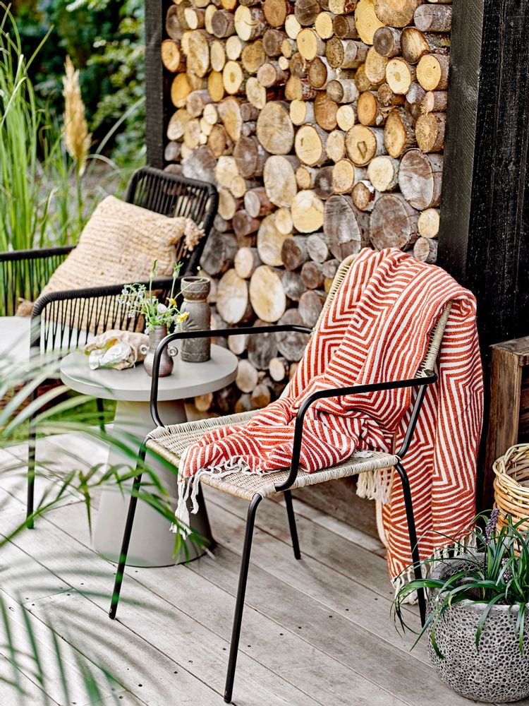 Plaids - Maddeleine Plaid, Orange, Coton - BLOOMINGVILLE MULTIBRAND HOUSE