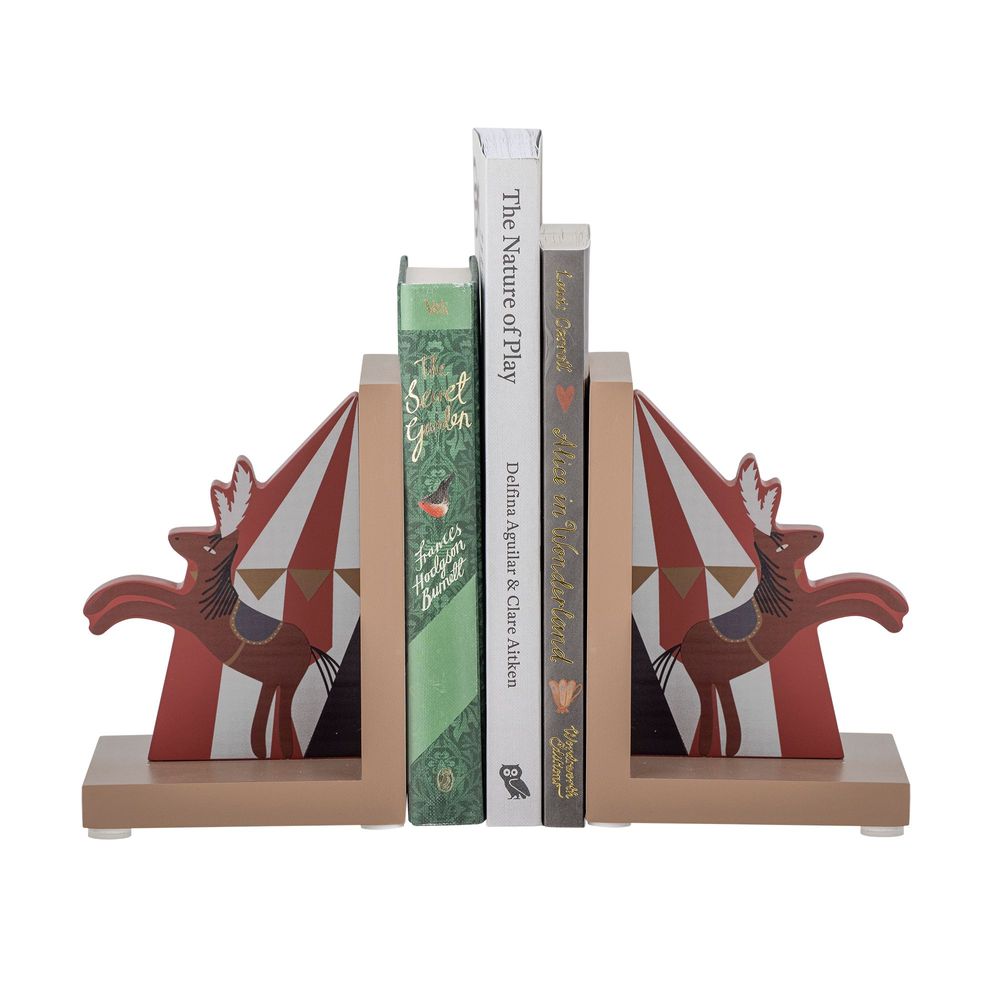Objets de décoration - Santos Serre-livres, Rouge, FSC®100%, MDF Set of 2 - BLOOMINGVILLE MINI
