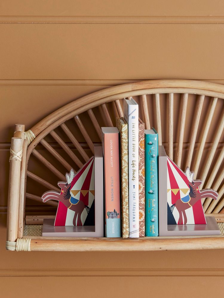 Objets de décoration - Santos Serre-livres, Rouge, FSC®100%, MDF Set of 2 - BLOOMINGVILLE MINI
