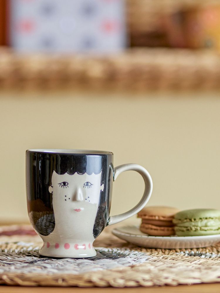 Tasses et mugs - Carolin Tasse, Noir, Grès - BLOOMINGVILLE MINI