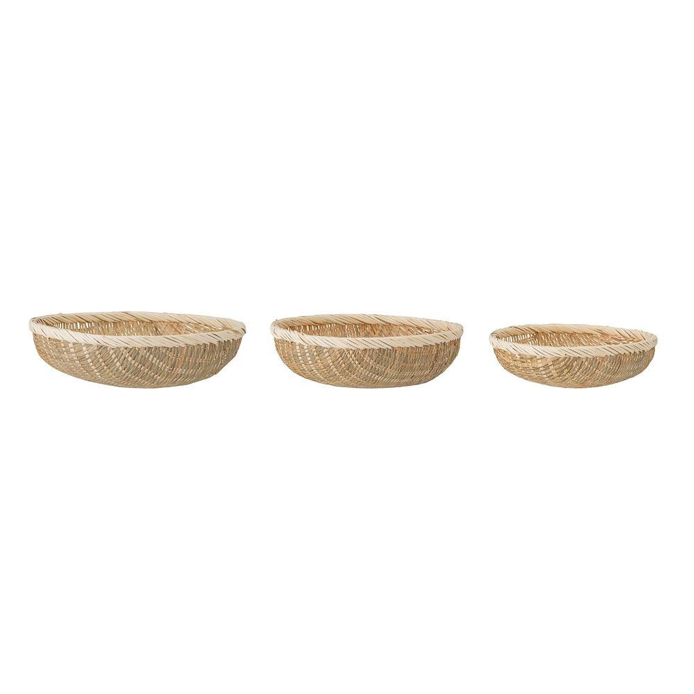 Paniers - Nico Panier, Nature, Bambou Set of 3 - BLOOMINGVILLE MULTIBRAND HOUSE