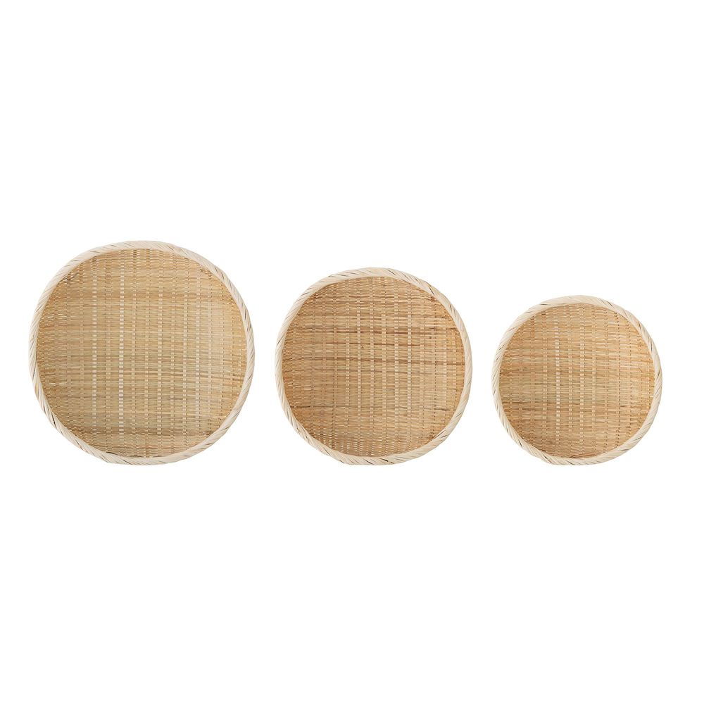 Paniers - Nico Panier, Nature, Bambou Set of 3 - BLOOMINGVILLE MULTIBRAND HOUSE