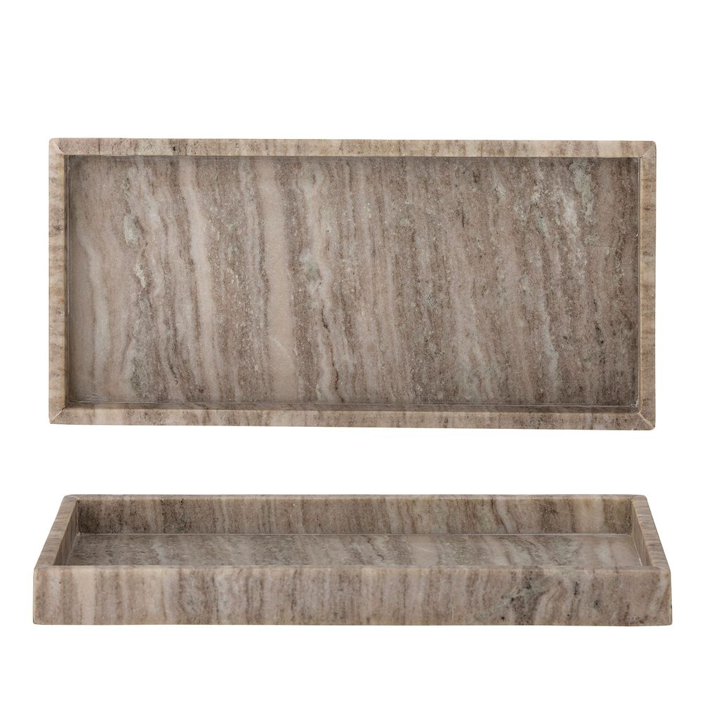 Trays - Majsa Tray, Brown, Marble - BLOOMINGVILLE MULTIBRAND HOUSE