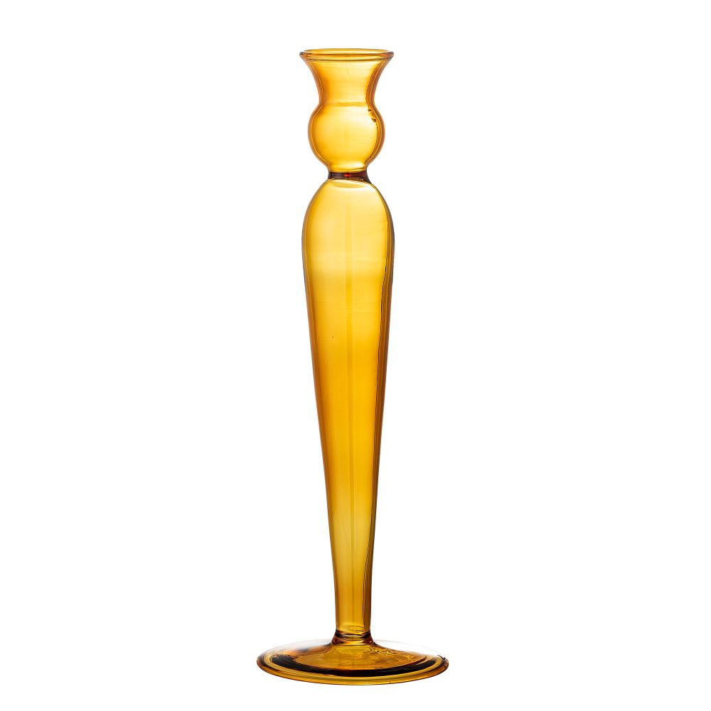 Candlesticks and candle holders - Dara Candle Holder, Yellow, Glass - BLOOMINGVILLE MULTIBRAND HOUSE