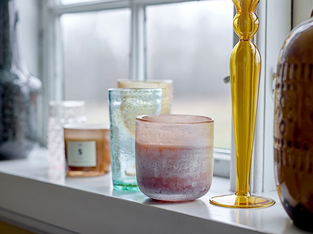 Candlesticks and candle holders - Dara Candle Holder, Yellow, Glass - BLOOMINGVILLE MULTIBRAND HOUSE