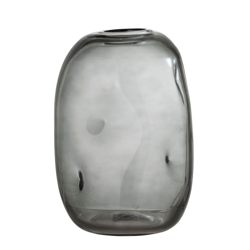 Vases - Vinda Vase, Gris, Verre - BLOOMINGVILLE MULTIBRAND HOUSE