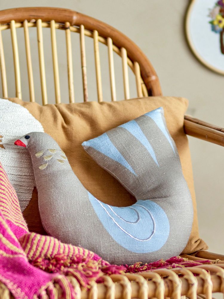 Cushions - Trudy Cushion, Brown, Cotton OEKO-TEX® - BLOOMINGVILLE MULTIBRAND HOUSE