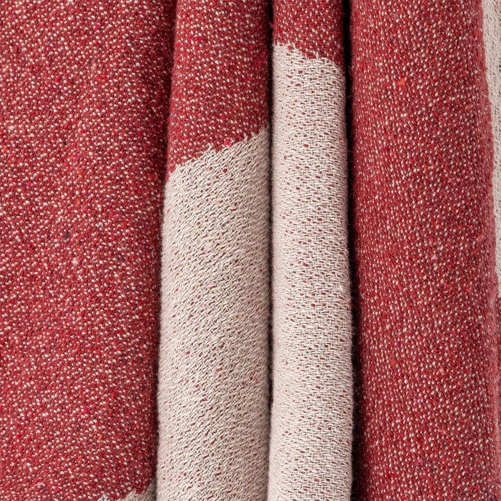 Throw blankets - Jolly Throw, Red, Recycled Cotton - BLOOMINGVILLE MULTIBRAND HOUSE