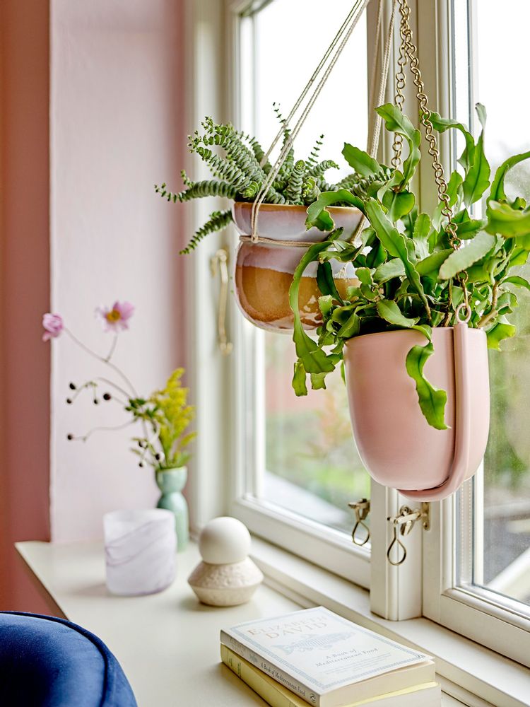 Pots de fleurs - Linor Pot de fleur suspendu, Blue, Grès - BLOOMINGVILLE MULTIBRAND HOUSE