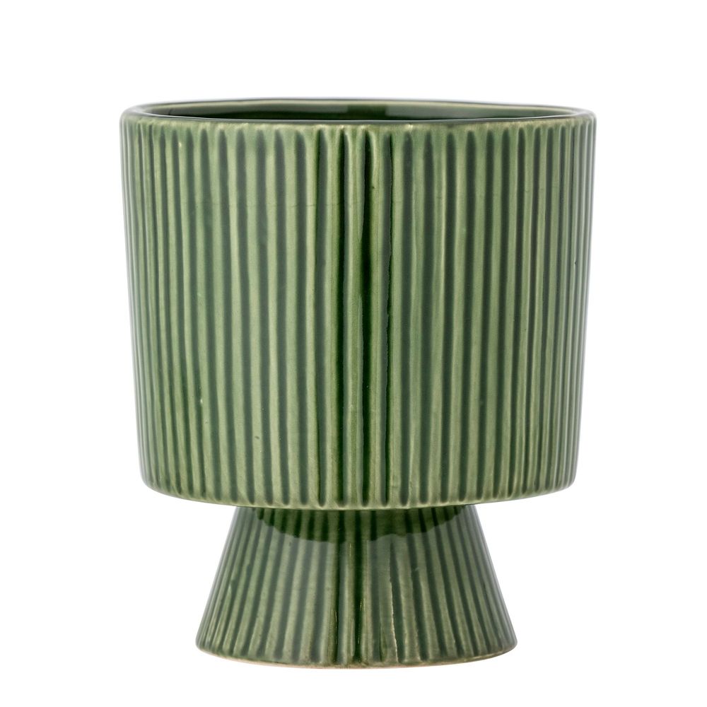 Flower pots - Ayleen Flowerpot, Green, Stoneware - BLOOMINGVILLE MULTIBRAND HOUSE