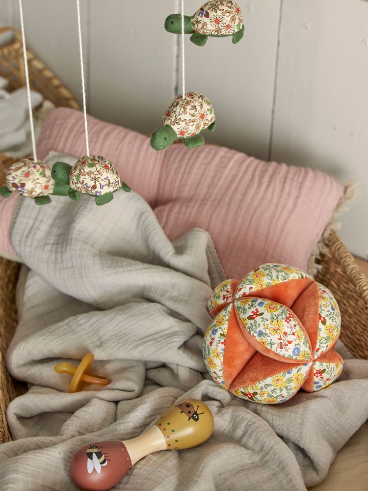 Accessoires pour puériculture - Venke Hochet, Orange, Coton - BLOOMINGVILLE MINI