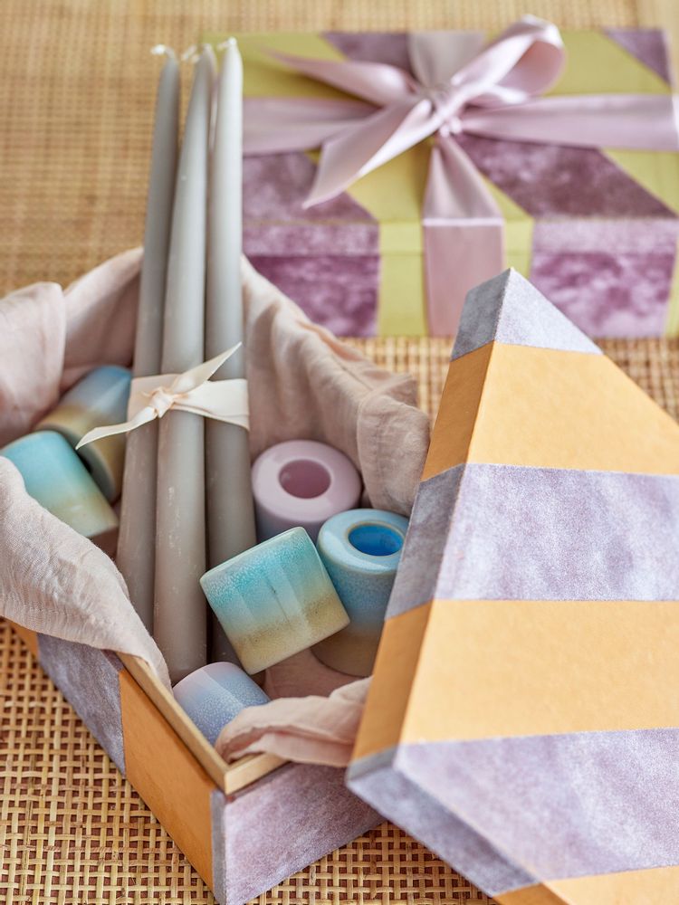 Boîtes de rangement - Samira Boîte avec couvercle, Orange, Papier Set of 2 - BLOOMINGVILLE MULTIBRAND HOUSE