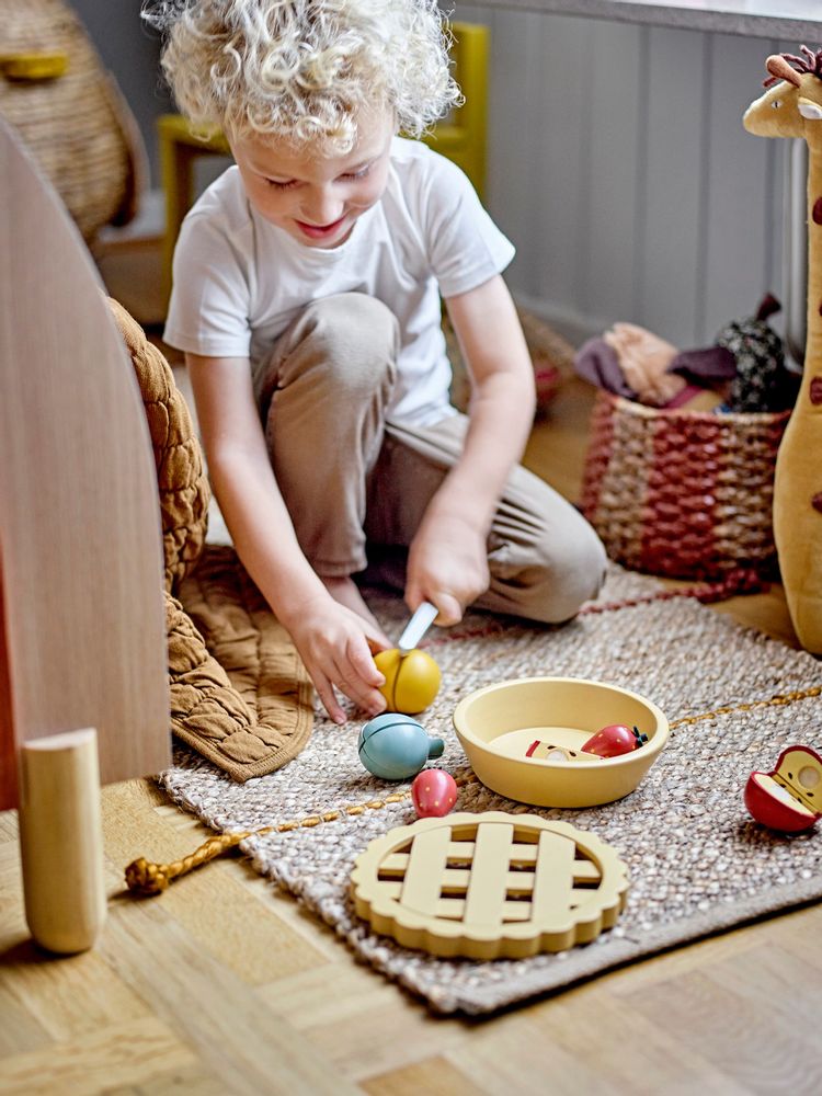 Toys - Gabie Play Set, Food, Yellow, FSC®100%, Lotus Set of 7 - BLOOMINGVILLE MINI