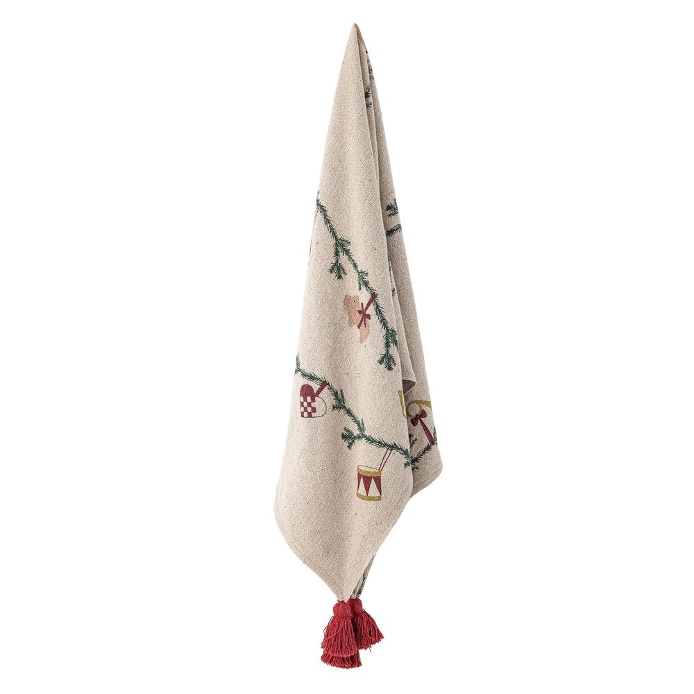 Throw blankets - Yule Throw, Nature, Recycled Cotton - BLOOMINGVILLE MULTIBRAND HOUSE