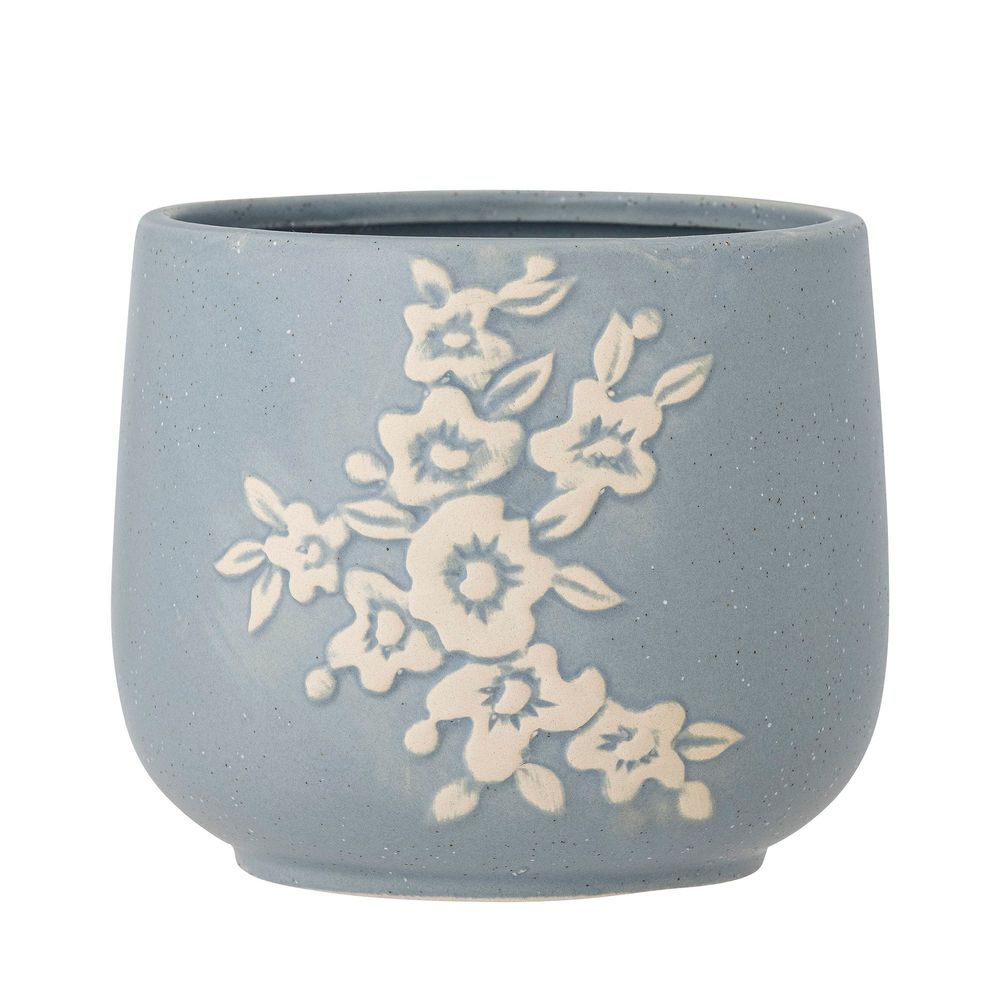 Pots de fleurs - Betino Pot de fleurs, Blue, Grès - BLOOMINGVILLE MULTIBRAND HOUSE
