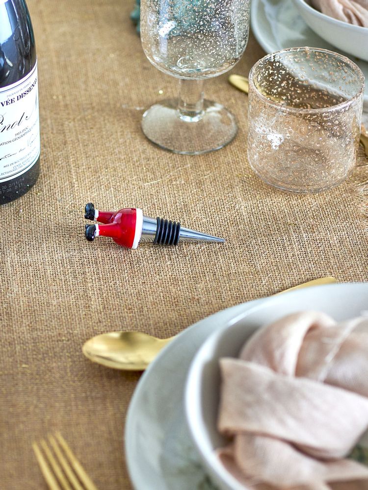 Accessoires pour le vin - Lynn Bouchon à vin, Rouge, Verre - BLOOMINGVILLE MULTIBRAND HOUSE