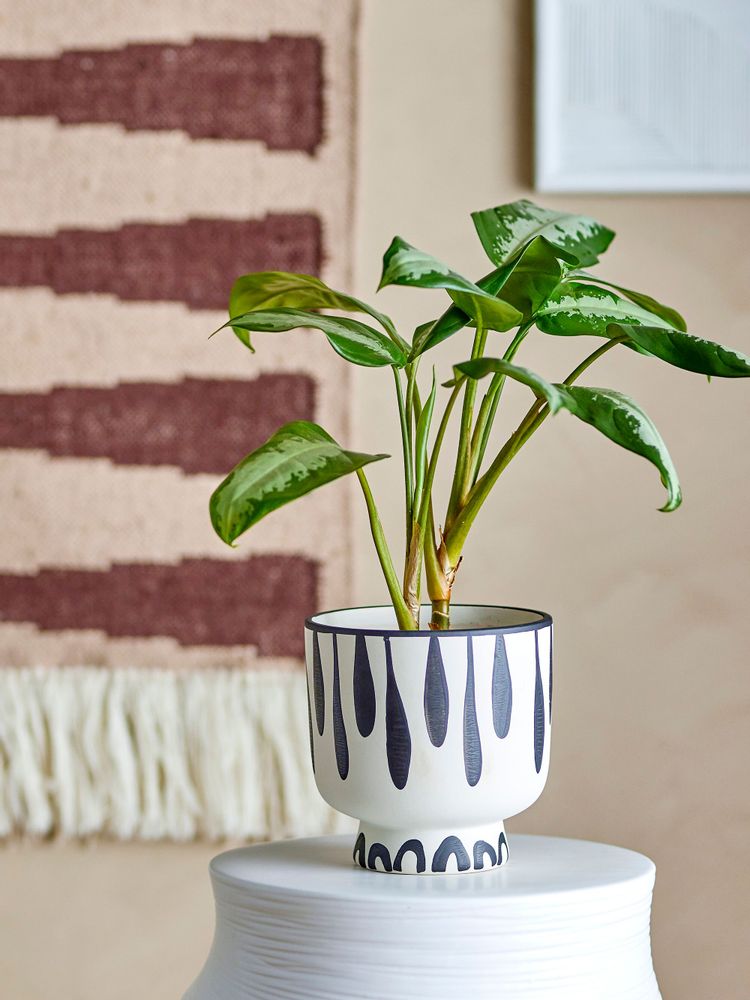 Pots de fleurs - Malena Pot de fleurs, Noir, Terre cuite - BLOOMINGVILLE MULTIBRAND HOUSE