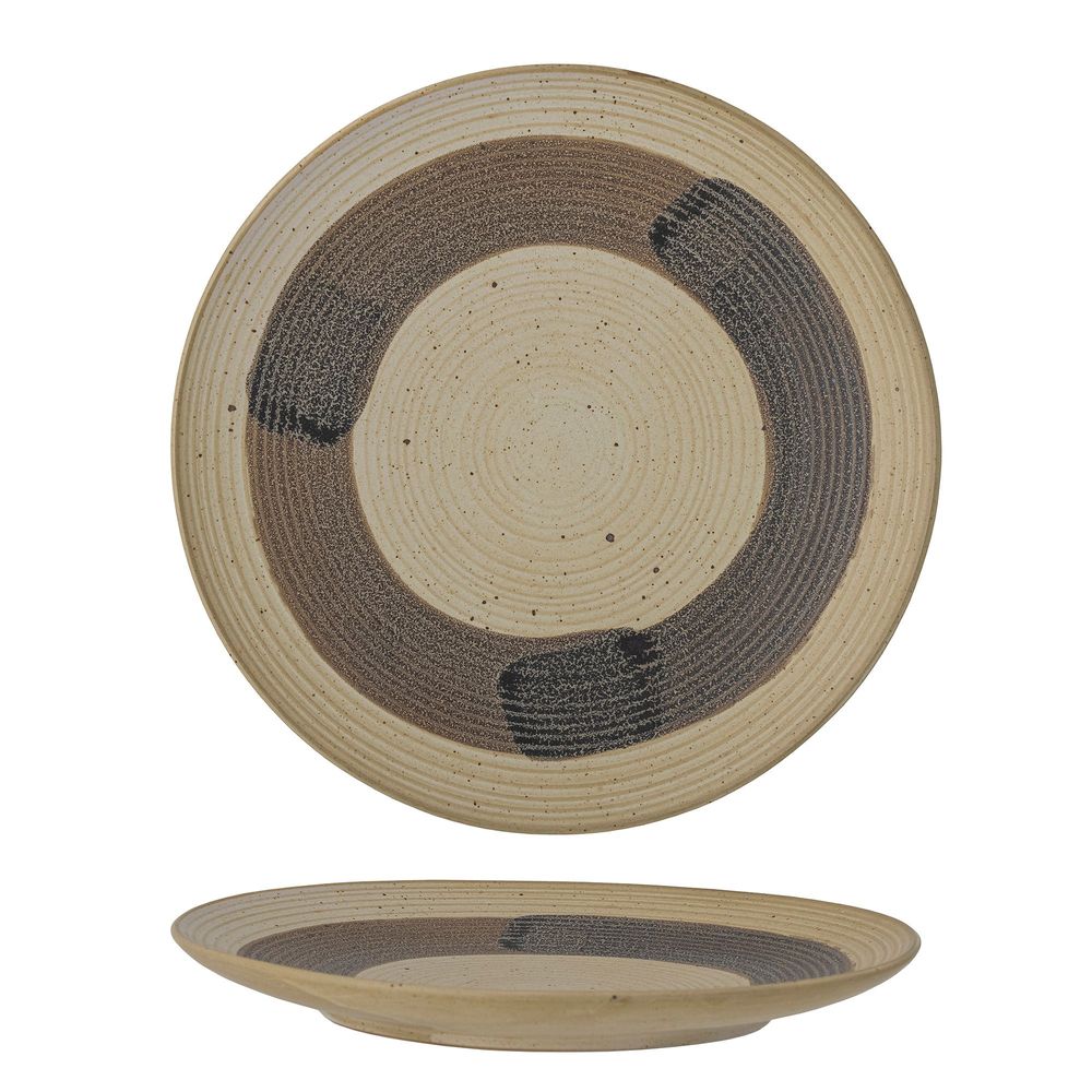 Assiettes au quotidien - Solange Assiette, Nature, Grès - BLOOMINGVILLE MULTIBRAND HOUSE